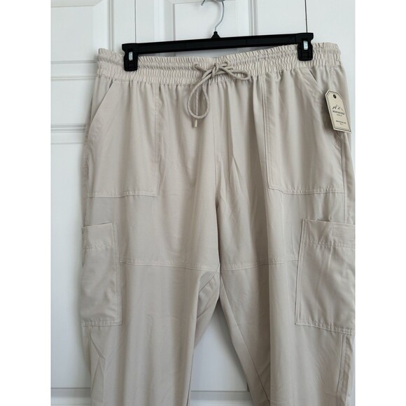 MOUNTAIN RIDGE WOMEN'S PANTS POCKETS CARGO JOGGERS LIGTHWEIGHT KHAKI SIZE 2X - Picture 5 of 9